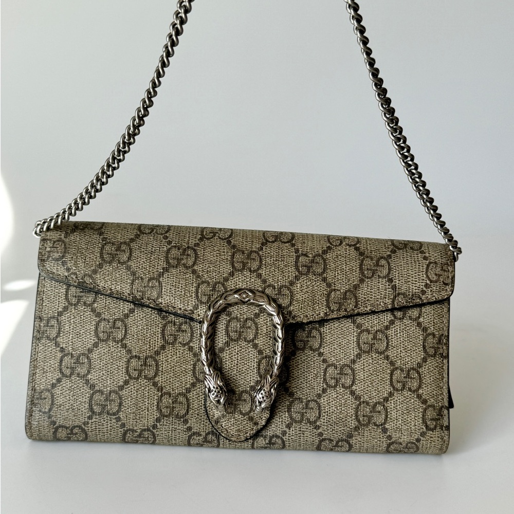 Gucci Beige Monogram Shoulder Bag